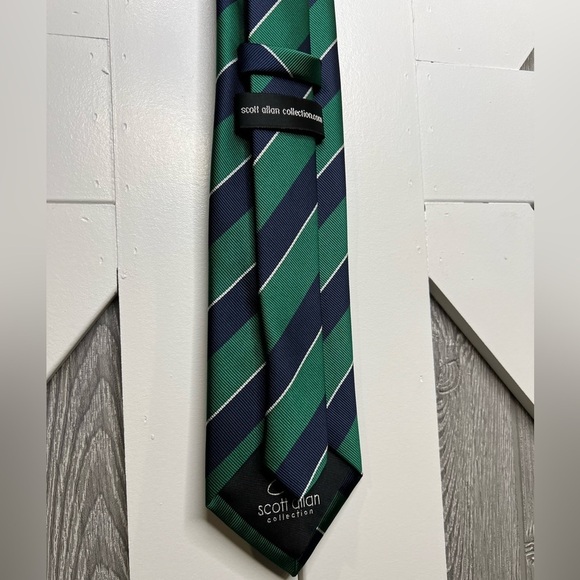 E1.12 College Striped Ties - Woven Necktie - Mens Ties Neck Tie by Scott Allan - Picture 4 of 8